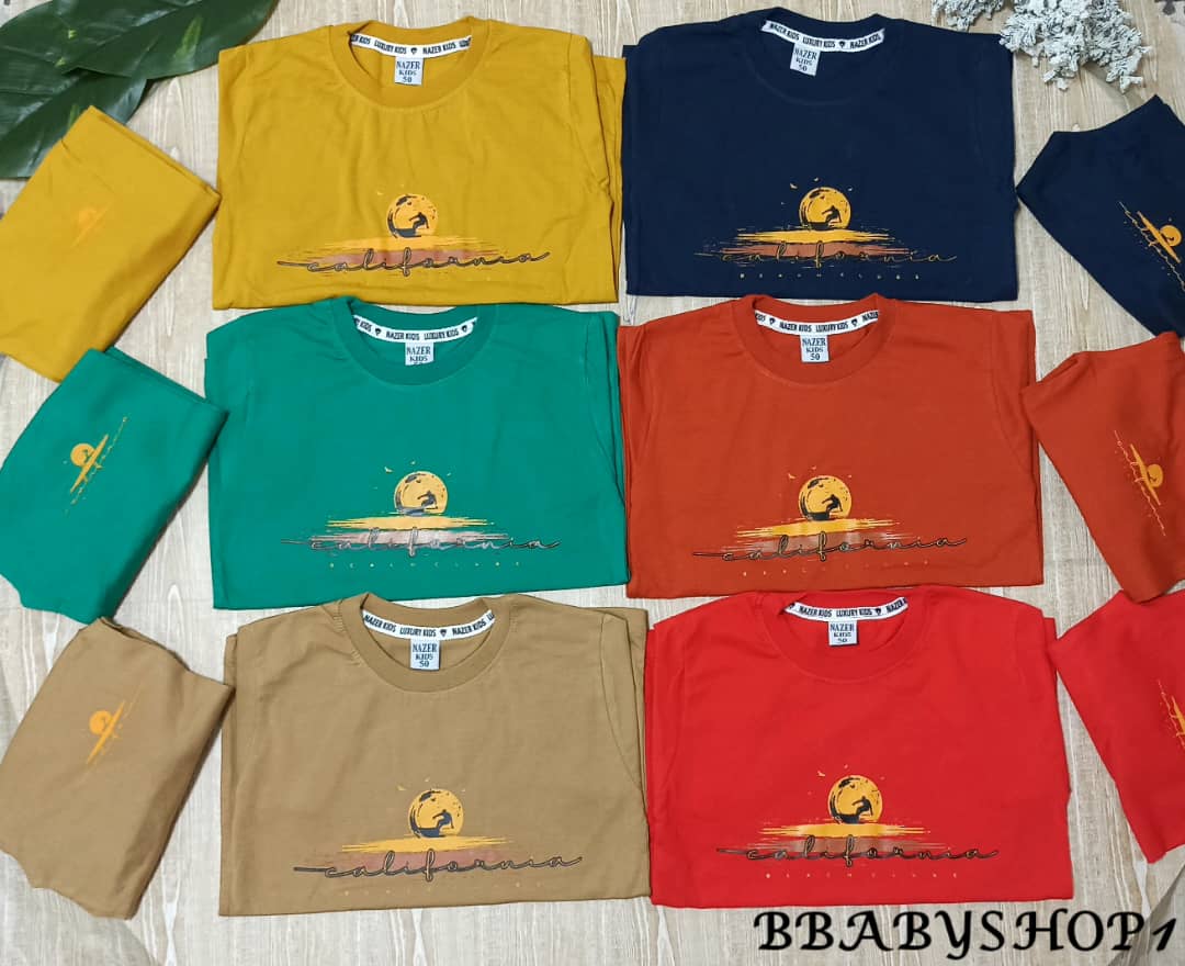 تیشرت و شلوارک طرح ماه بچگانه