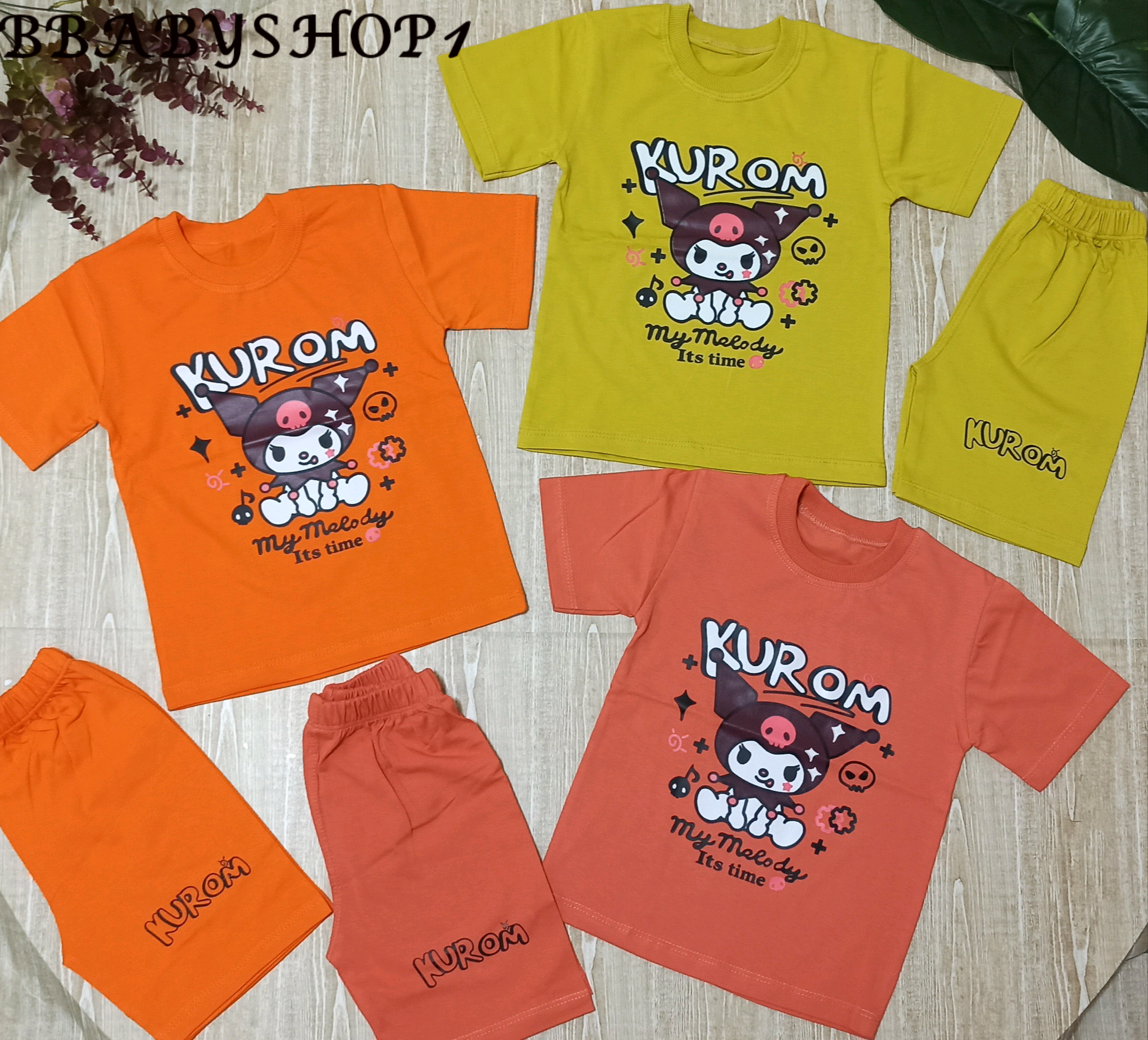 تیشرت شلوارک دخترانه کرومی