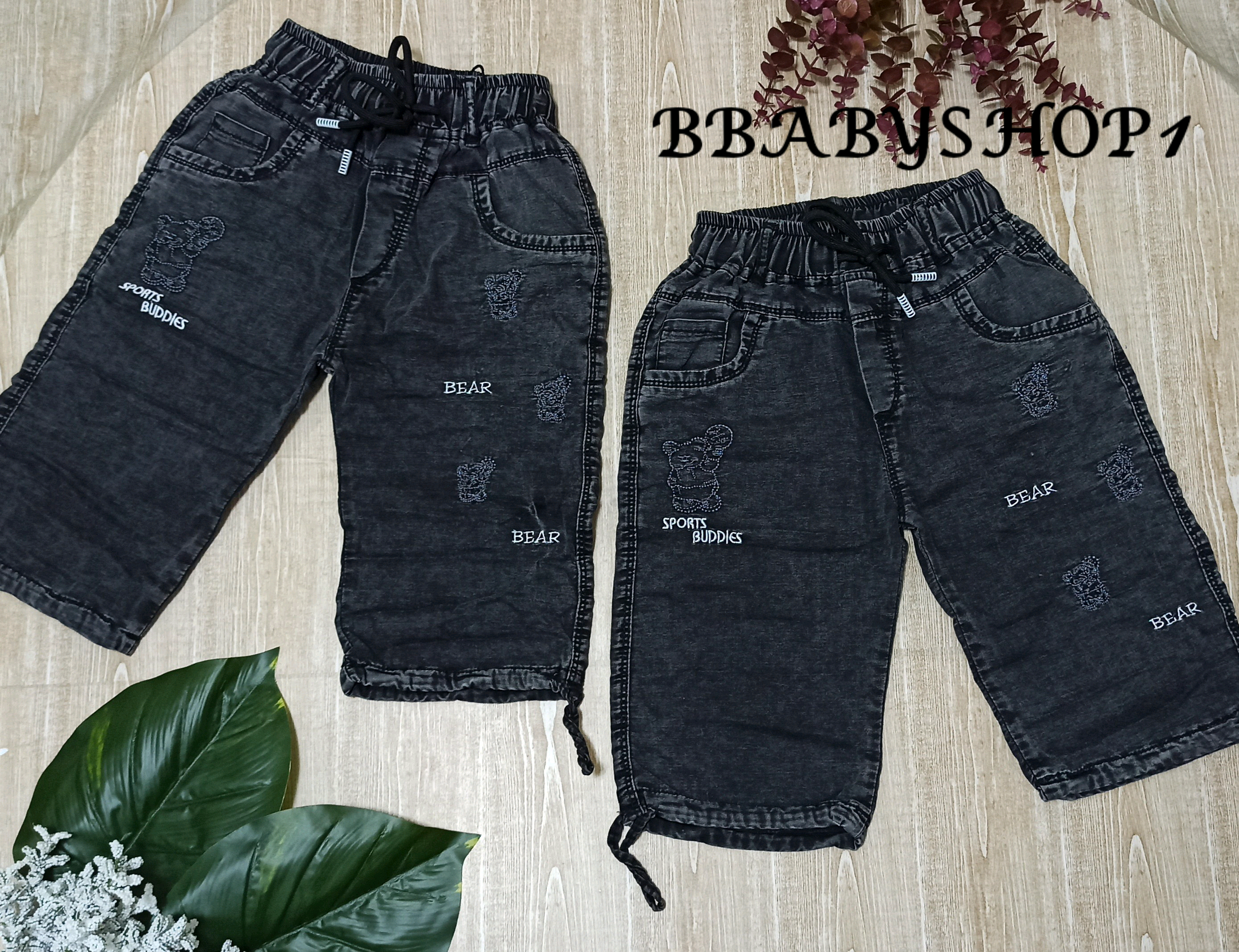 شلوار لی مشکی بچگانه