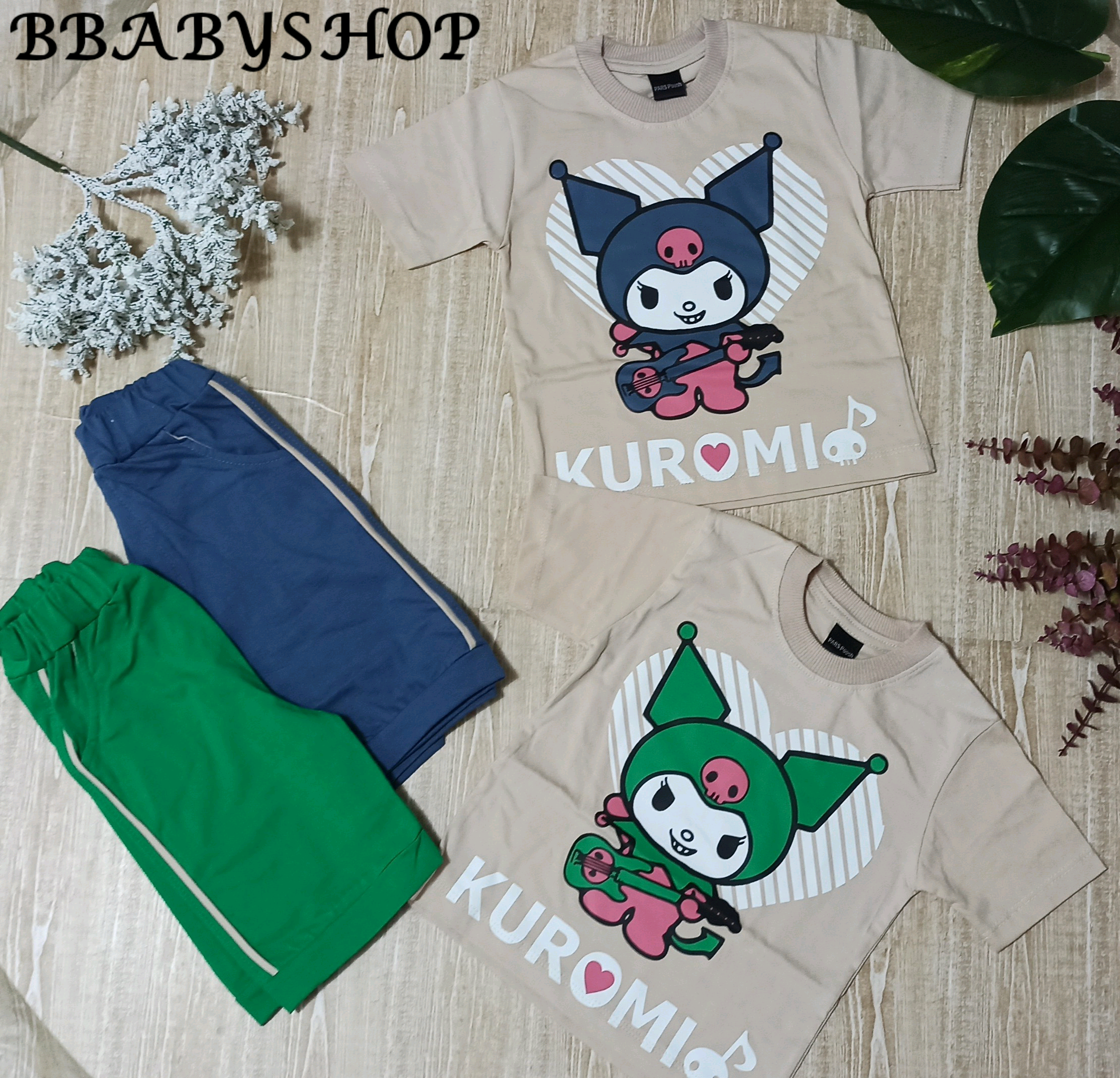 تیشرت و شلوارک بچگانه کرومی(دخترانه)