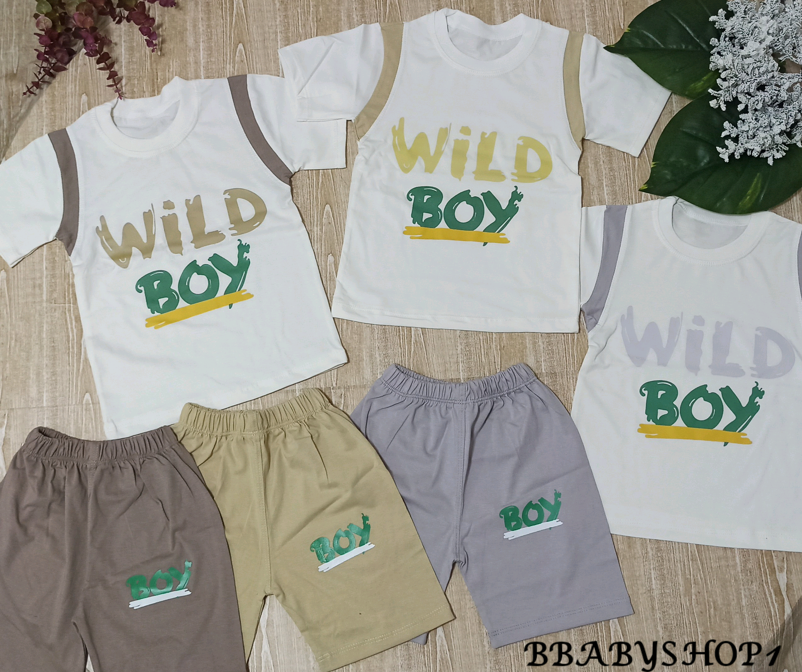تیشرت و شلوارک WILD BOY بچگانه