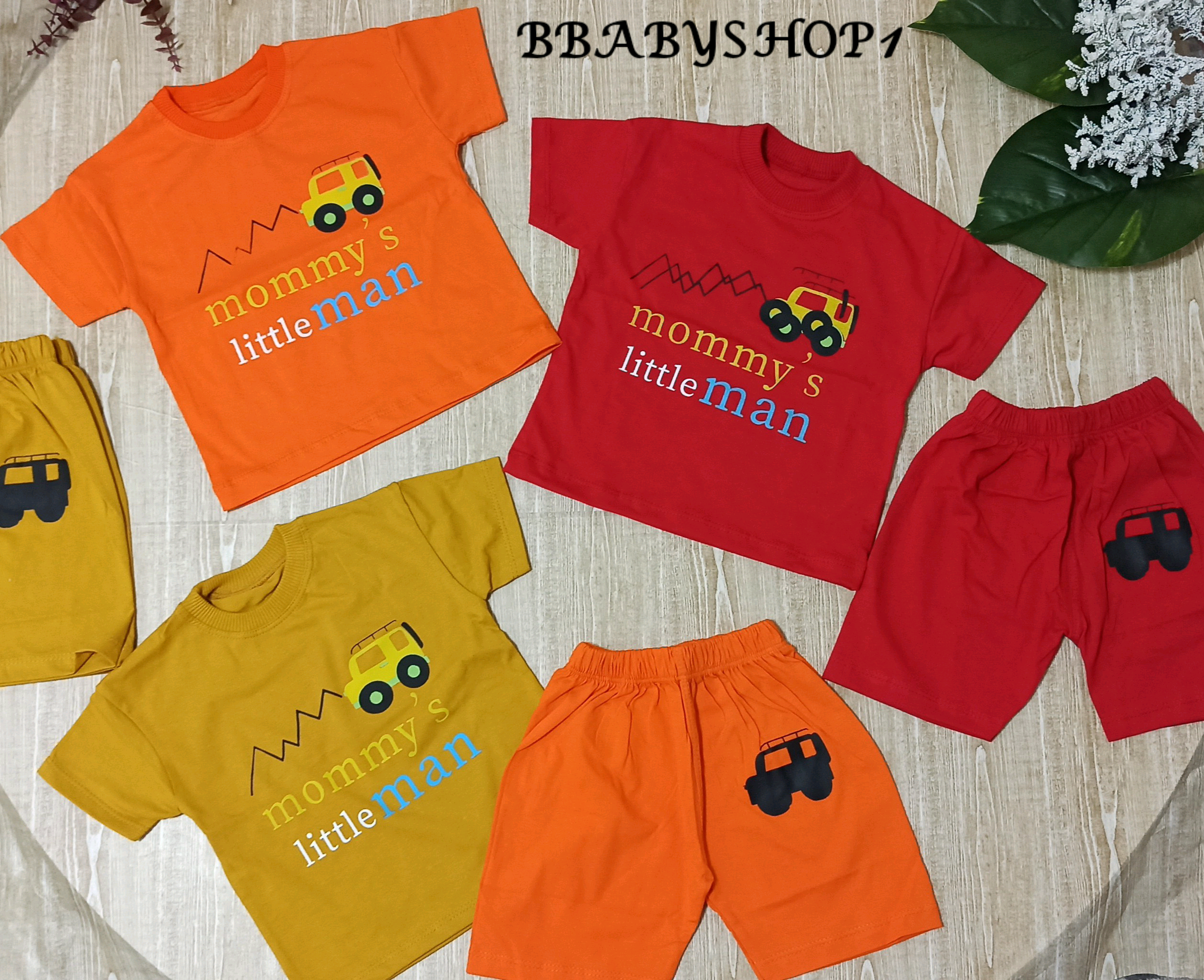 تیشرت و شلوارک ماشینی بچگانه