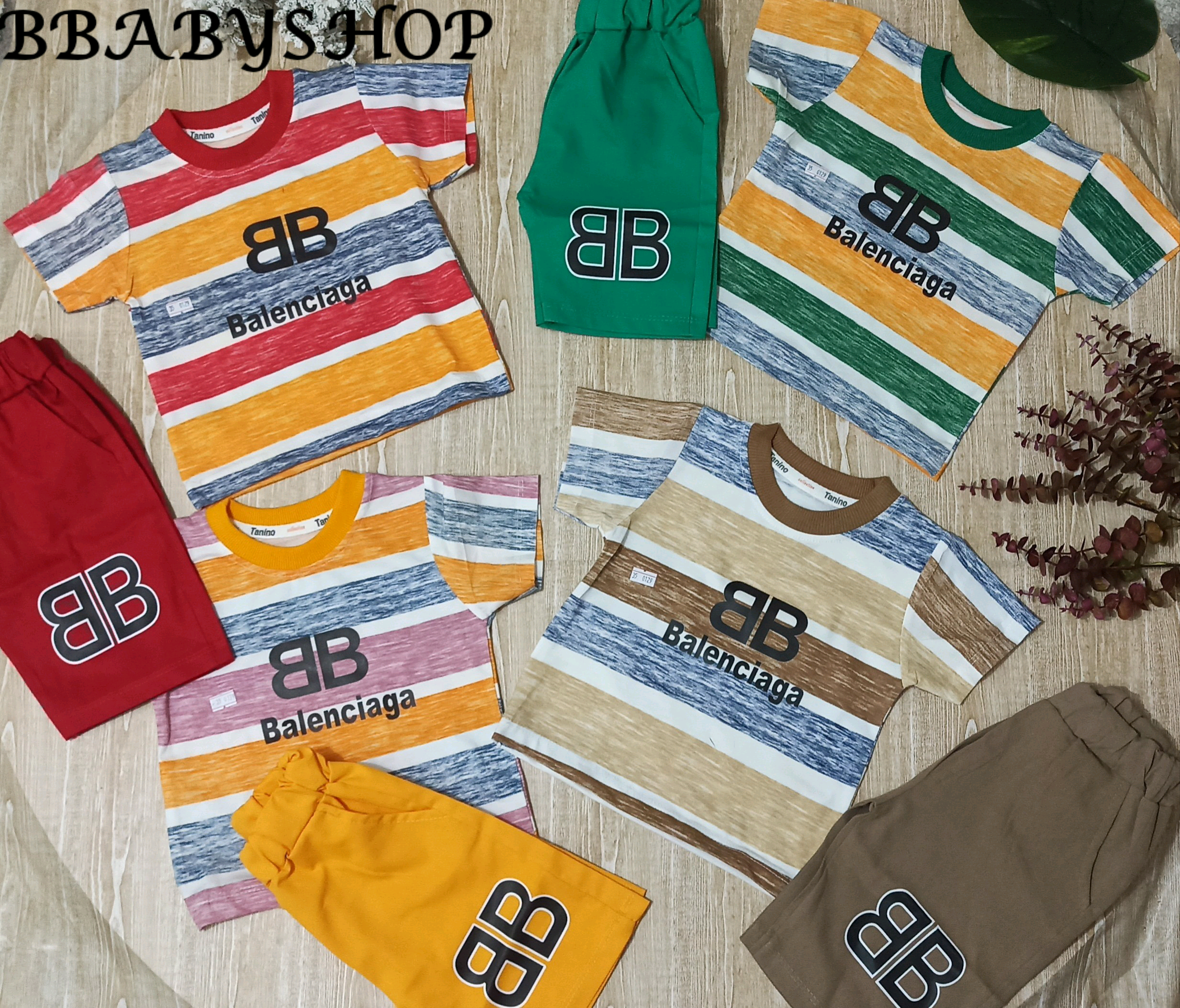 تیشرت و شلوارک راه راه BB بچگانه