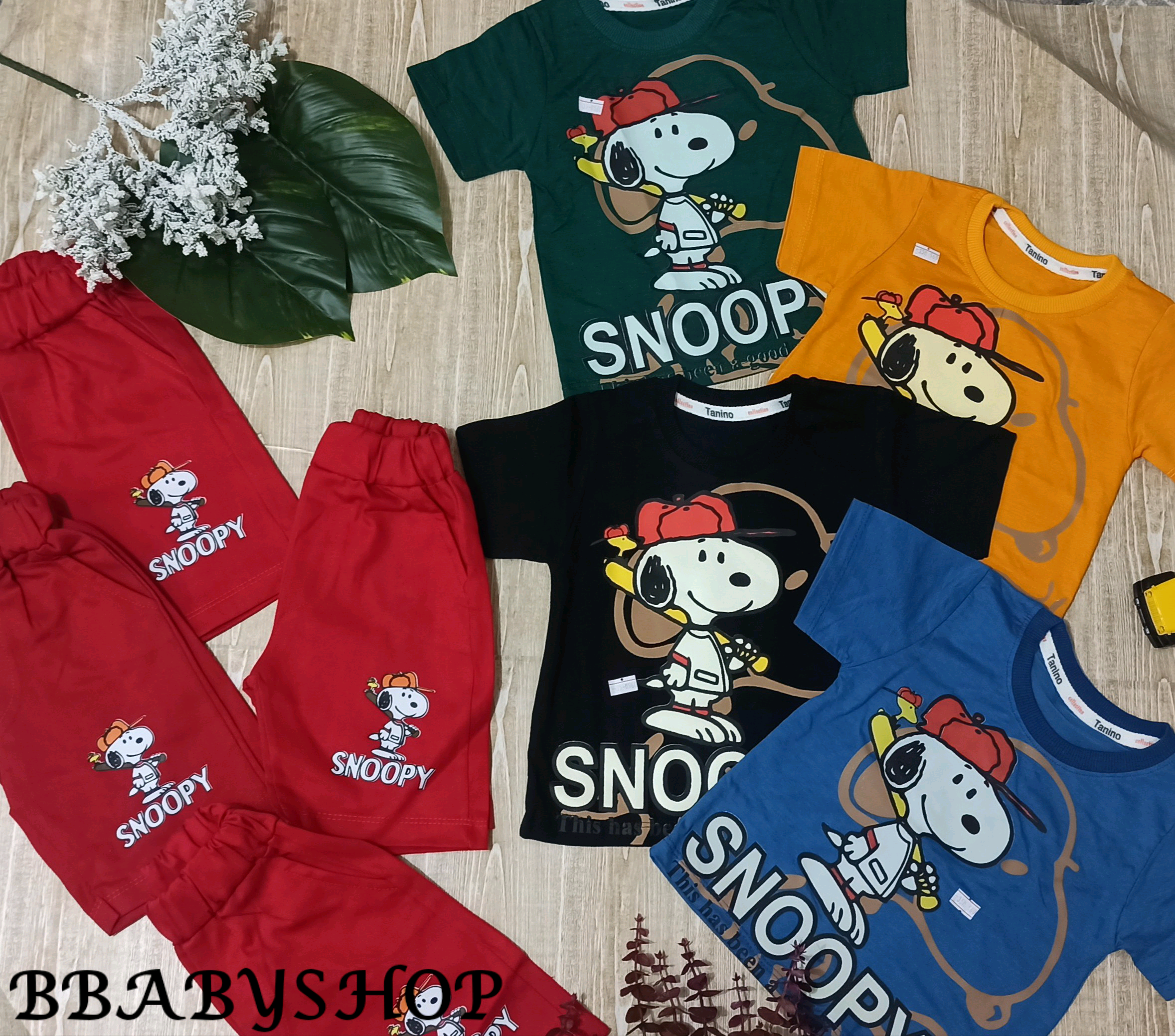 تیشرت و شلوارک اسنوپی بچگانه